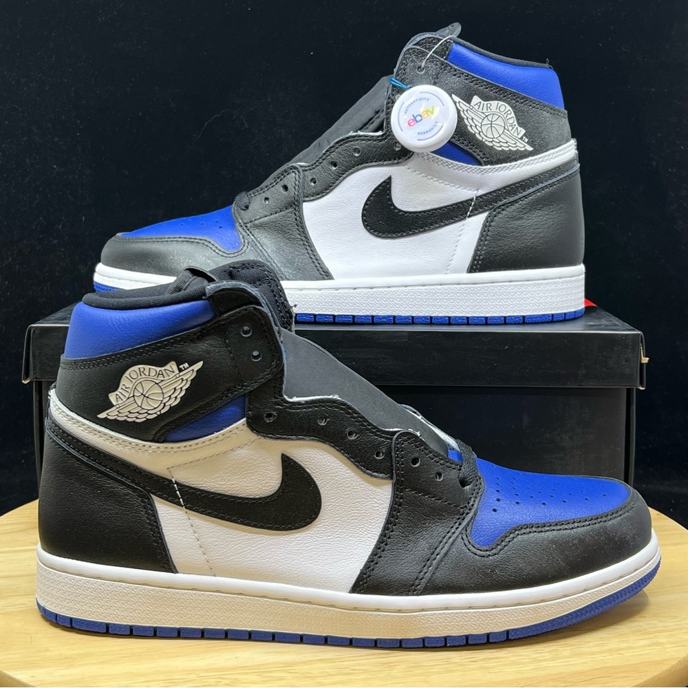 Air Jordan 1 Retro High OG Royal Toe 2020- Size 9.5 (100% Authentic)